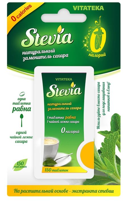 ВИТАТЕКА ЗАМЕНИТЕЛЬ САХАРА ТАБЛЕТКИ стевия №150