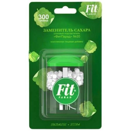 ФИТПАРАД ЗАМЕНИТЕЛЬ САХАРА ТАБЛЕТКИ №20 №300