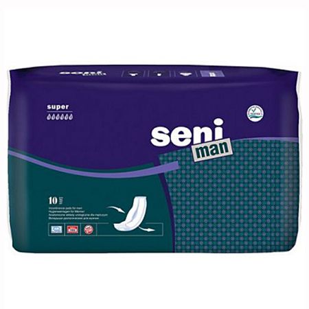 СЕНИ ПРОКЛАДКИ МУЖСКИЕ ПРИ НЕДЕРЖАНИИ МЕН СУПЕР №10