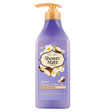 Гель для душа KeraSys шауэр мэйт кокос и белый чай 550 мл