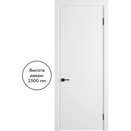 Дверь межкомнатная Ньюта 700х2300 мм эмаль белая глухая