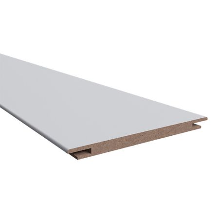 Доборная планка телескопическая Ньюта 150х10х2400 мм эмаль светло-серая