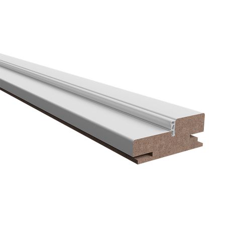 Коробка дверная телескопическая Норра 1/Ньюта 80х32х2400 мм эмаль белая (2,5 шт.) коробка дверная eldorf санторини белый пвх 2 стойки перекладина