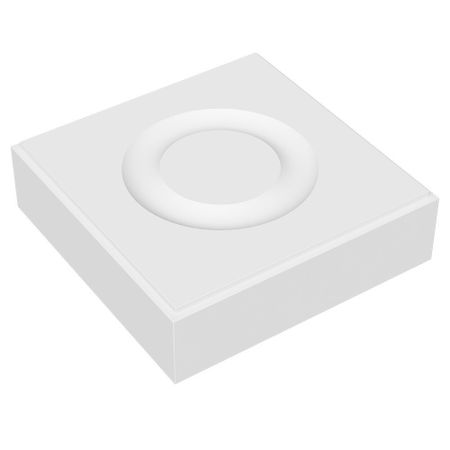 Наличник квадрат Норра 85х22х85 мм эмаль белый фигурный (1 шт.)