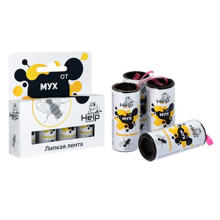 Средство для защиты от мух лента липкая Help (4 шт.)