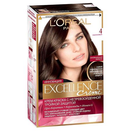 Краска L’Oreal Excellence Creme 4 Каштановый (A0691728)