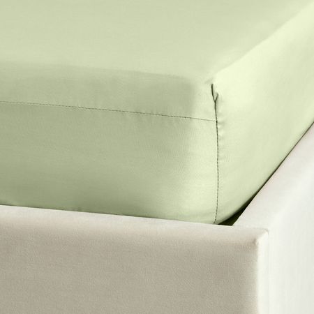 Простыня на резинке Зеленый туман/Fog Green