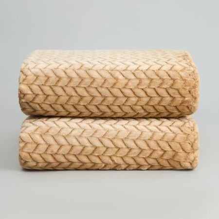 Плед Мягкая полоска/Soft strip, градиент