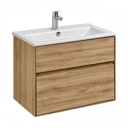 Тумба под раковину Aquaton Либерти 75 см подвесная дуб эльвезия (1A279501LYC70)