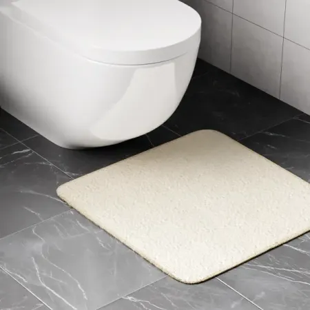 Коврик для туалета Lemer Lana 50x50 см цвет белый