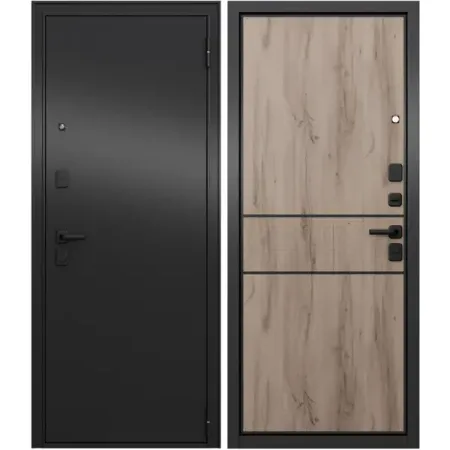 Дверь входная металлическая Брутал 86x205 см правая форест