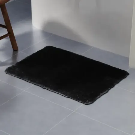 Коврик для ванной Lemer Sitex 50x80 см цвет черный