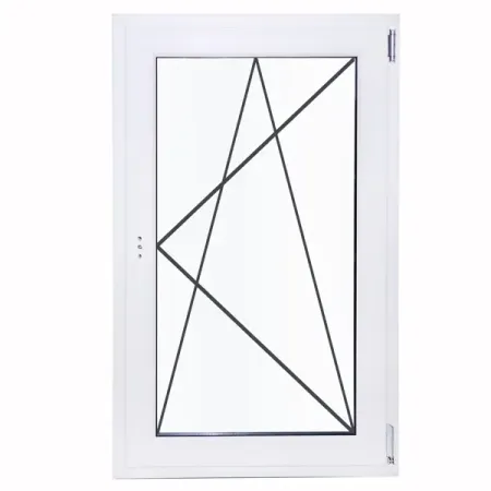 Окно ПВХ WHS одностворчатое 1000x700 мм (ВхШ) двухкамерный стеклопакет белый (с двух сторон)