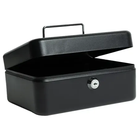 Кэшбокс ключевой замок 200х160х90 мм черный