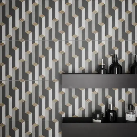 Настенная плитка Шахтинская Плитка Урбан низ 02 25x40 см 1.4 м² цвет разноцветный