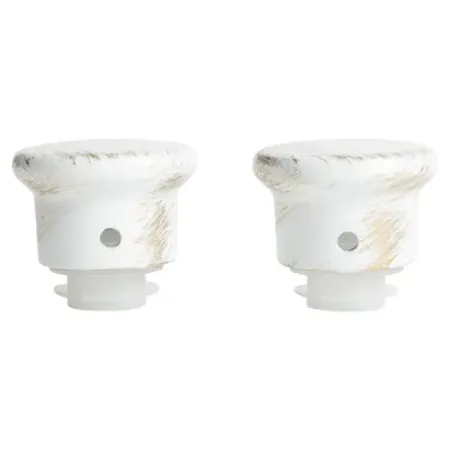 Наконечник для карниза Кнопка металл цвет белый 2x2 см 2 шт.