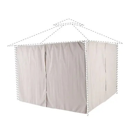 Шторы для павильона BEGINIA Oxis полиэстер 300x300 см бежевые хлопковые шторы boho