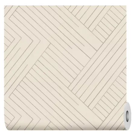 Обои флизелиновые Vog Collection Leo светло-бежевые 1.06 м VV72431-21 геометрический ковёр для гостиной