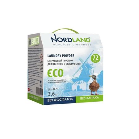 Порошок стиральный Nordland Eco 3,6 кг