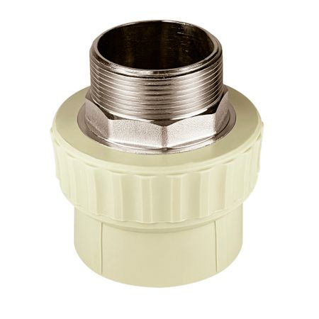 Муфта полипропиленовая Valfex 63 мм х 2 НР(ш) под ключ серая (10135063Г)