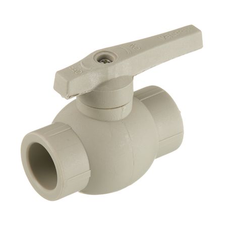Кран шаровой полипропиленовый Valfex 25 мм серый (10144025Г)