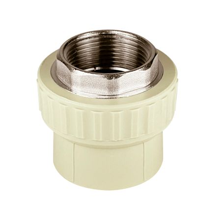 Муфта полипропиленовая Valfex 40 мм х 1 1/4 ВР(г) под ключ серая (10134040Г)