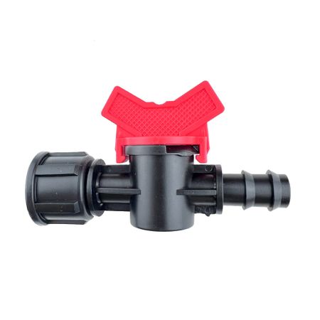 Кран запорный 1/2 для капельной трубки 16 мм Профитт (9271718) кран 1 2 х 3 4 профитт латунный с вентилем 1435490