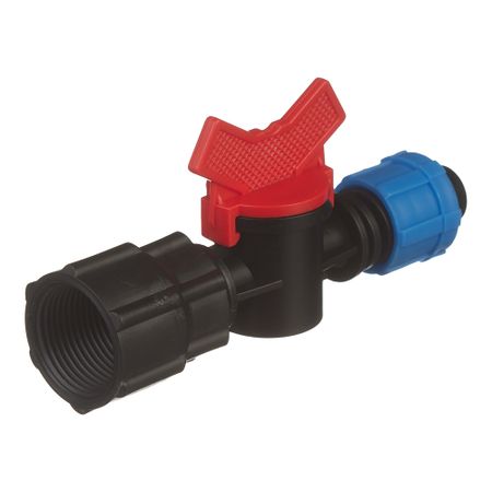 Кран запорный 3/4 для капельной трубки 16 мм Профитт (9270858) кран 1 2 х 3 4 профитт латунный с вентилем 1435490