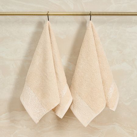 Комплект махровых полотенец Rugiada, бежевый