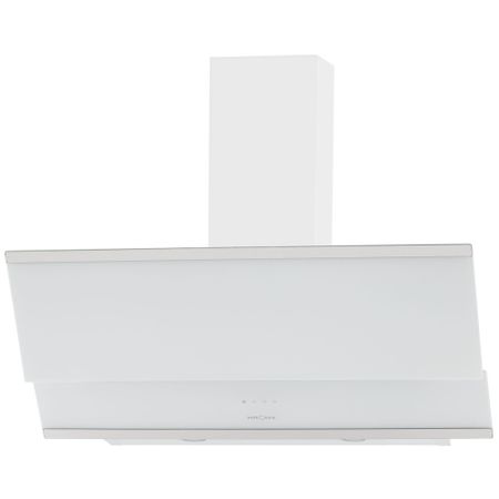 Кухонная вытяжка наклонная Krona Irida 90 см белая/нержавеющая сталь (00020597)
