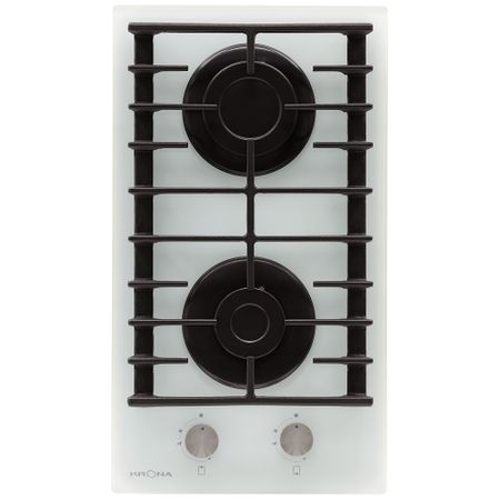 Варочная панель газовая Krona Hagel 30 WH 2 конфорки белая варочная панель индукционная krona genesis max 60 bl 4 конфорки