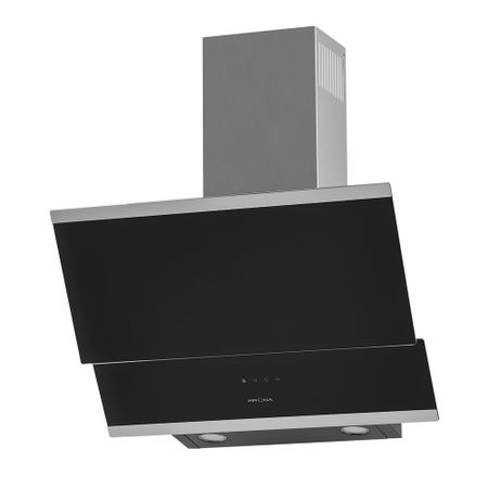 Кухонная вытяжка наклонная Krona Irma 600 Black sensor 60 см черная/нержавеющая сталь