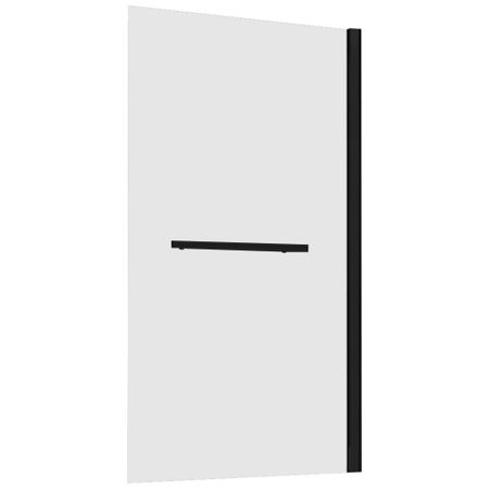 Шторка на ванну неподвижная 80х140х0,6 см профиль черный Abber Immer Offen (AG70080B)