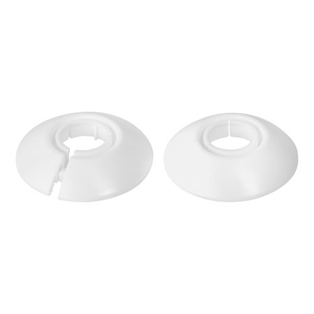 Обвод для труб ПВХ декоративный Идеал 16-22 мм белый (2 шт.)