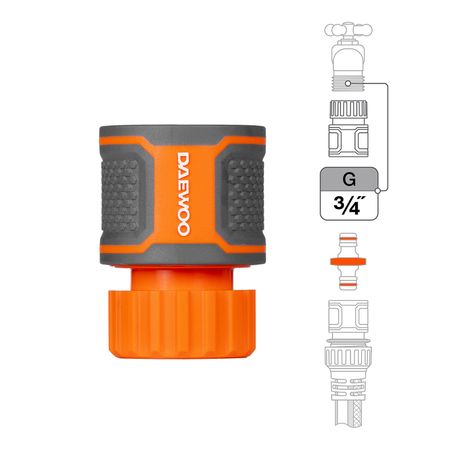 Коннектор DAEWOO DWC 2119 для шланга с внутренней резьбой G 3/4 (26 мм)