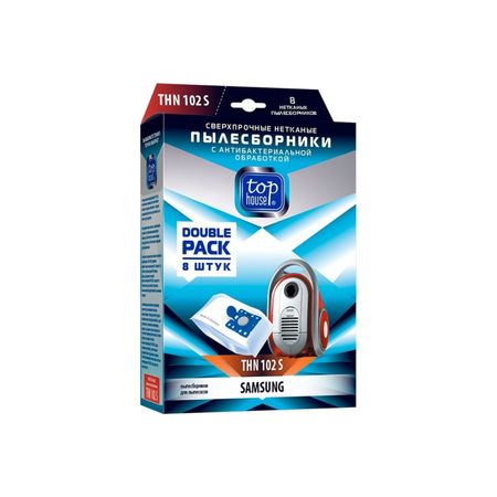 Мешки-пылесборники Top house из сверхпрочного материала с антибактериальной обработкой 8 шт