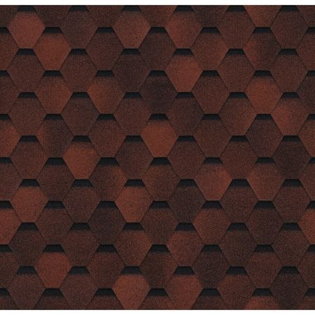 Черепица гибкая Шинглас Оптима красная 3 кв.м