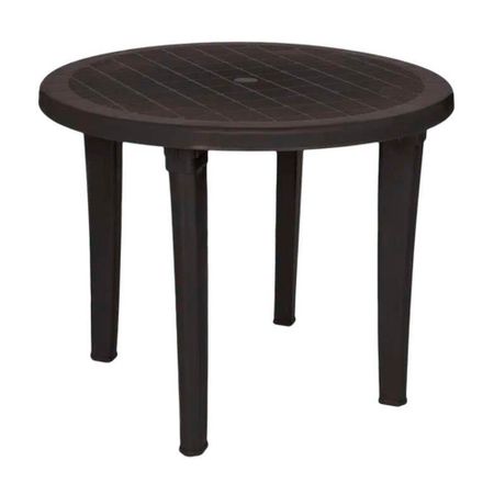 Стол разборный пластиковый Элластик-Пласт шоколад 950х950х740 мм круглый (ЭП 013662)