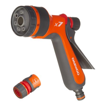 Пистолет для полива Daewoo 7 режимов (DWG 1030) садовый водяной пистолет adhere to fly металлический