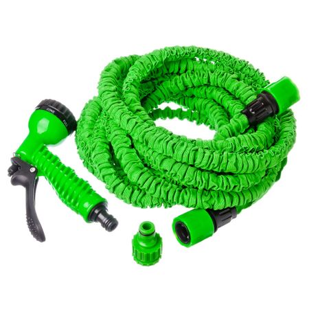 Шланг поливочный 1/2-3/4 30 м двухслойный MasterProf растягивающийся с коннектором и распылителем (ДС.070849) кожаный двухслойный органайзер для украшений