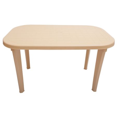 Стол Элластик пласт Элластик овальный бежевый 136х82х74 см