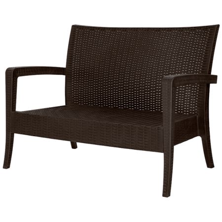 Диван Элластик пласт Rattan коричневый 128х77х89 см