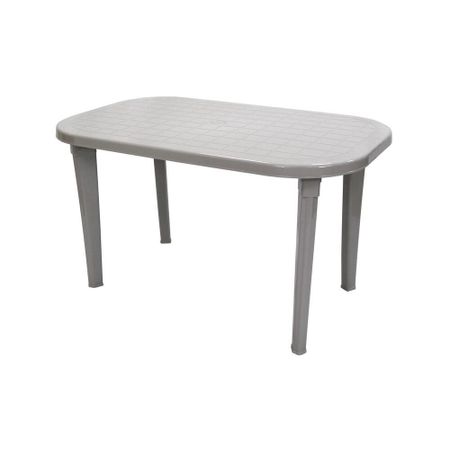 Стол Элластик пласт Элластик овальный серый 136х82х74 см