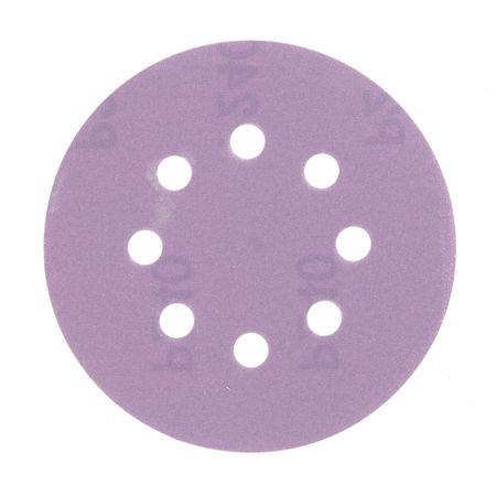 Диск шлифовальный КМ Purple d125 мм P240 на липучку бумажная основа (5 шт.)