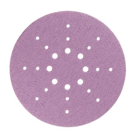 Диск шлифовальный КМ Purple d225 мм P40 на липучку бумажная основа (5 шт.)