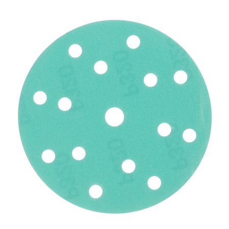 Диск шлифовальный КМ Green Film d150 мм P320 на липучку пленочная основа (5 шт.)