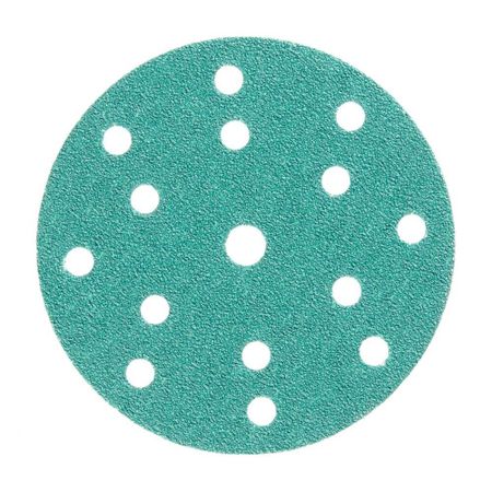 Диск шлифовальный КМ Green Film d150 мм P40 на липучку пленочная основа (5 шт.)