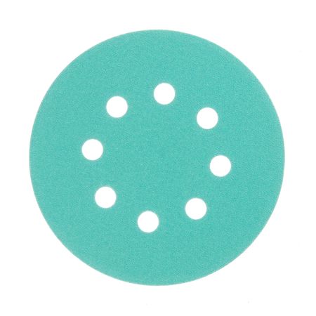 Диск шлифовальный КМ Green Film d125 мм P180 на липучку пленочная основа (5 шт.)