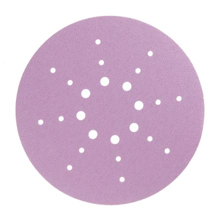 Диск шлифовальный КМ Purple d225 мм P80 на липучку бумажная основа (5 шт.)