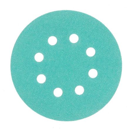 Диск шлифовальный КМ Green Film d125 мм P120 на липучку пленочная основа (5 шт.)